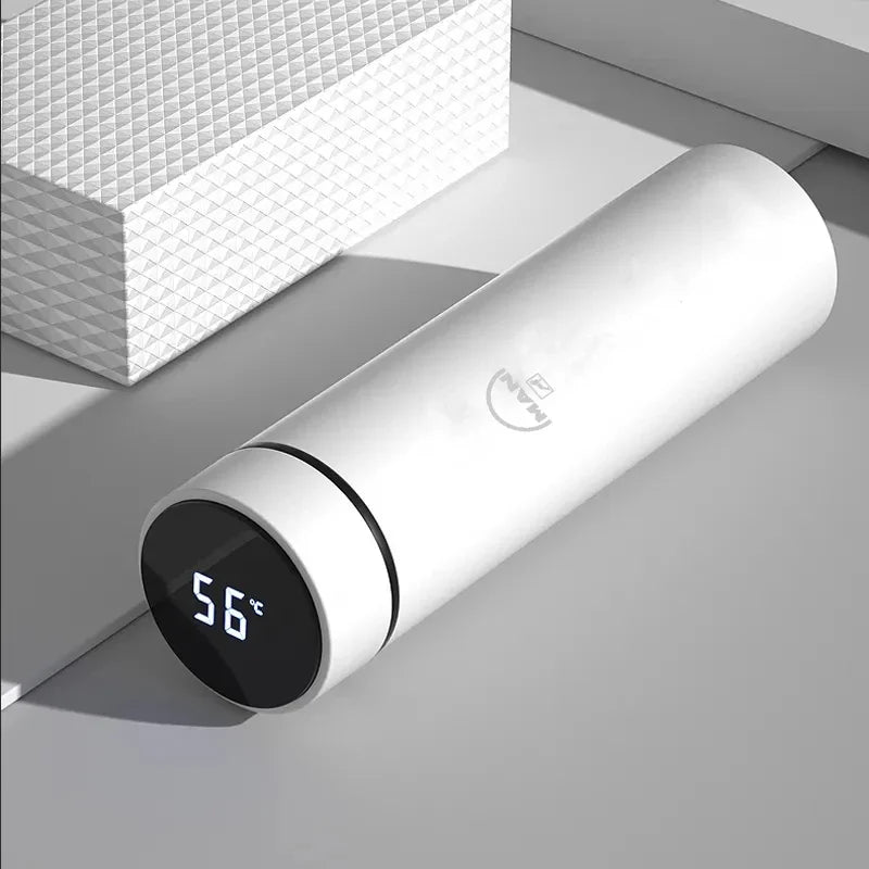 Car 500ml Intelligent Temperature Cup - Auto Temp Display White