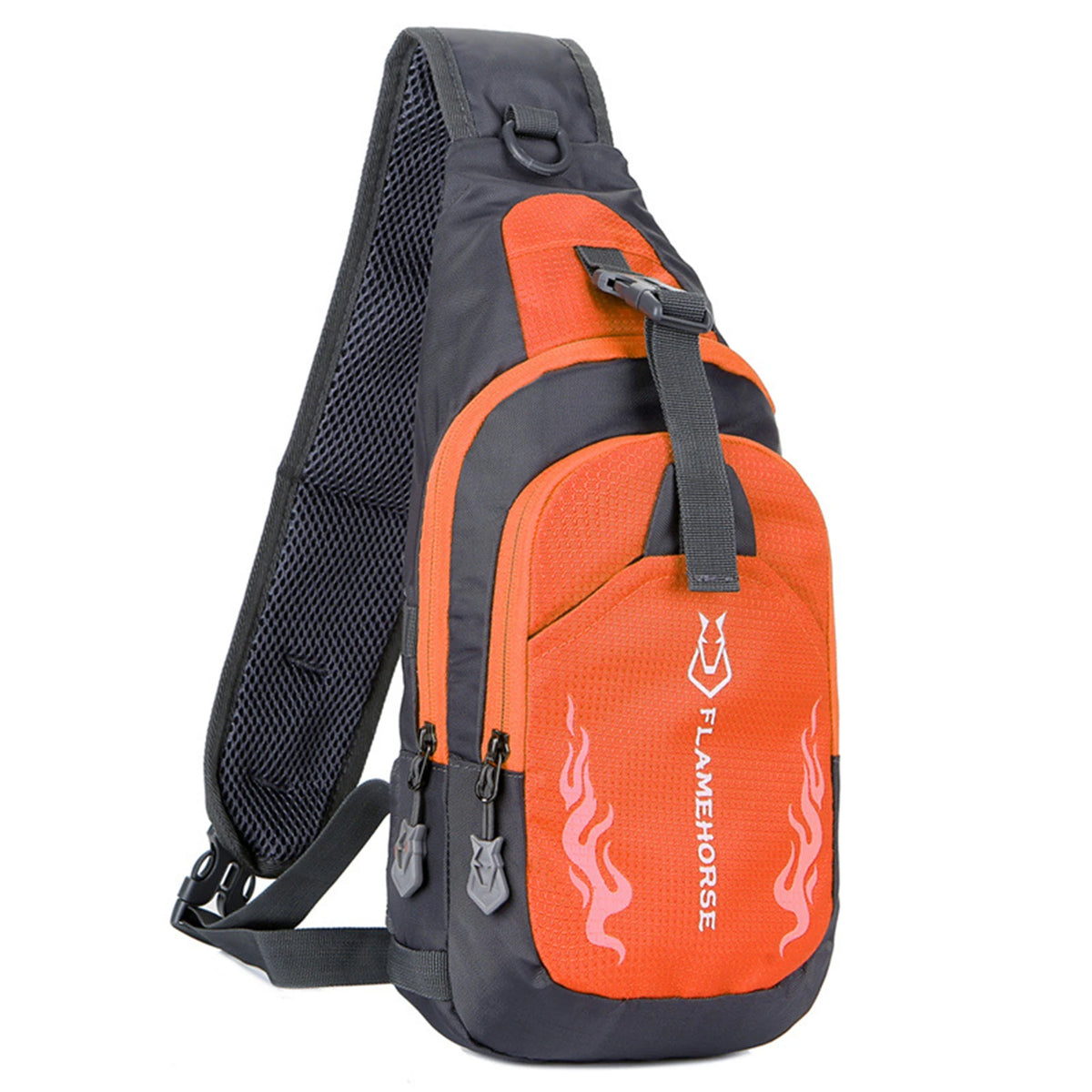 Men Sling Backpack Chest Crossbody Bag &ndash; Lightweight Orange