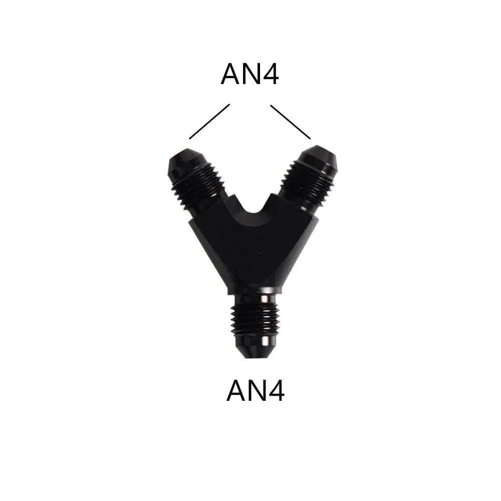 High Quality AN4 AN6 AN8 AN10 Y Adapter Block Male Thread Fuel Hose Fitting Adapters Tee Oil Pipe Joint Universal Aluminium by InterCyprus Trading Ltd