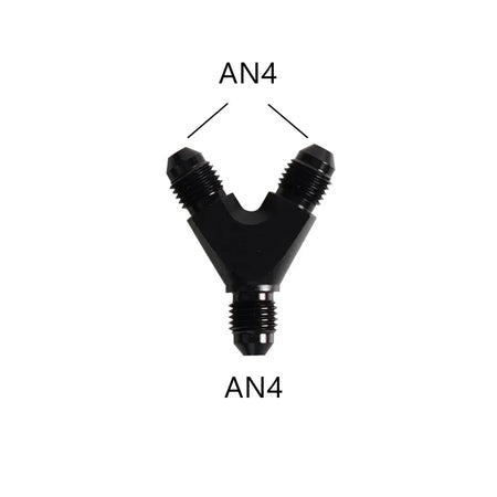 High Quality AN4 AN6 AN8 AN10 Y Adapter Block Male Thread Fuel Hose Fitting Adapters Tee Oil Pipe Joint Universal Aluminium by InterCyprus Trading Ltd