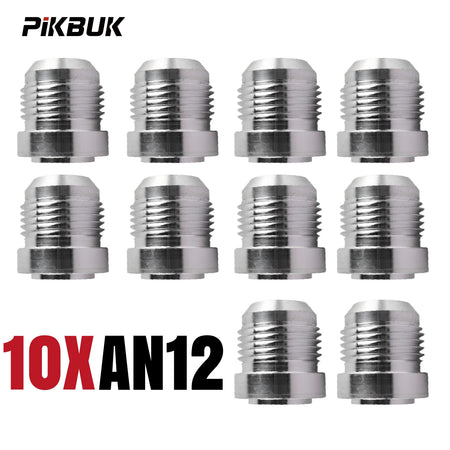 10 Piece Male Weld On AN Fitting Adapters for PTFE Fuel Line and Steel Tube by InterCyprus Trading Ltd