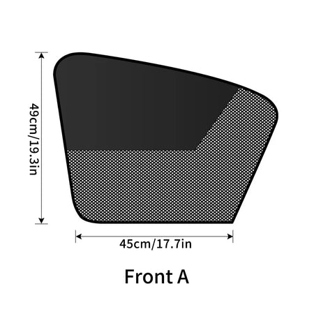 Magnetic UV Blocking Side Window Sunshade Net Curtain Master Driver 1pc