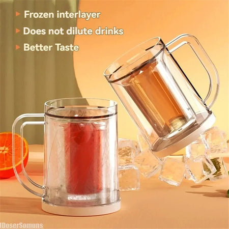 Double-Layer Freezing Beer Mug &ndash; Keeps Drinks Ice Cold