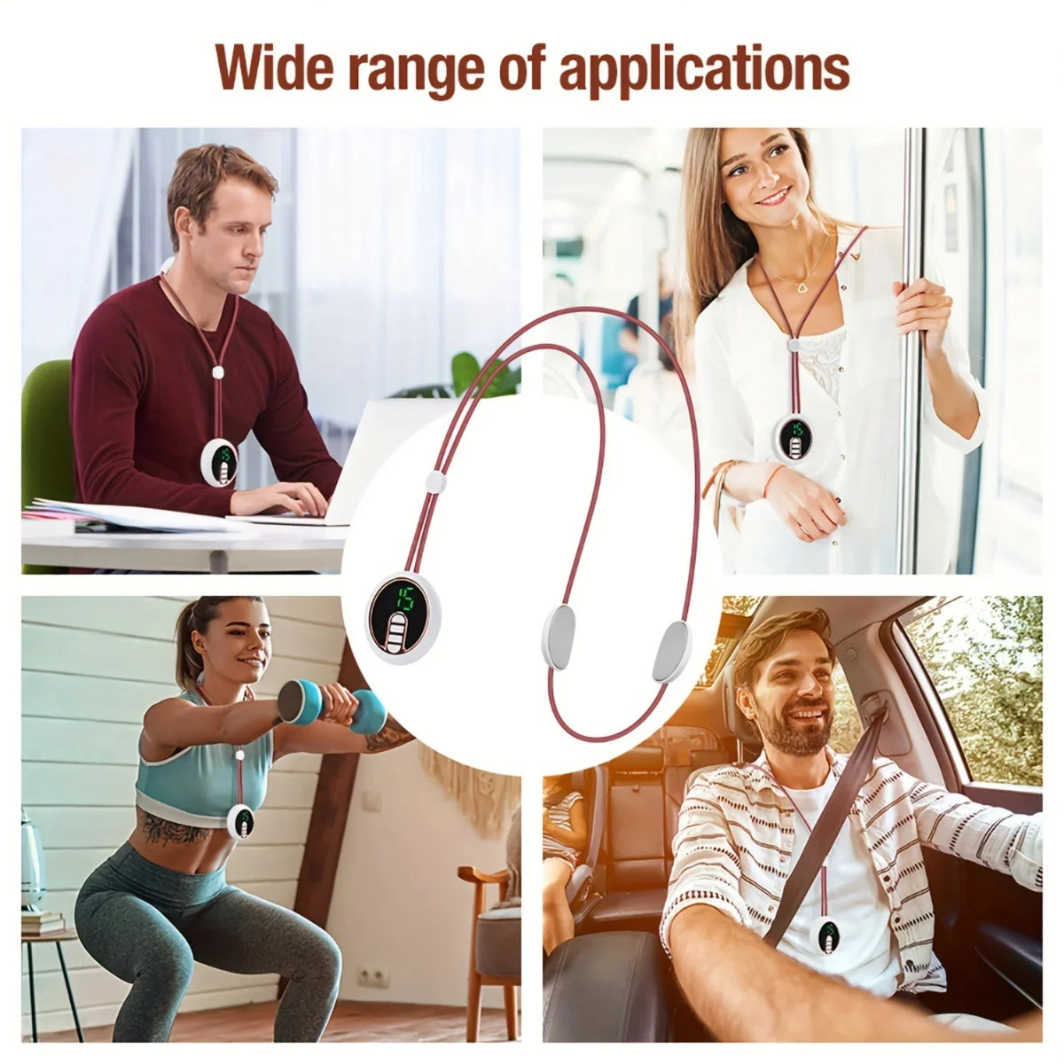 Intelligent Micro Current Neck Massager with Hot Compress and Pain Relief Features