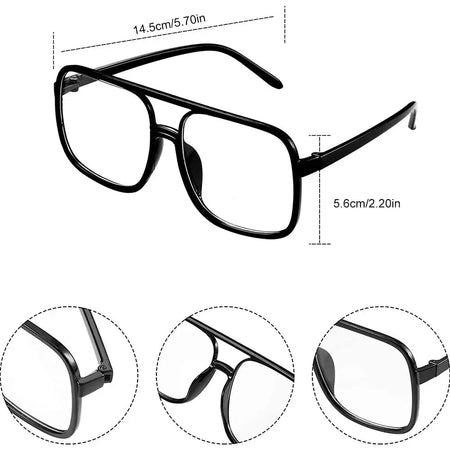 80s 90s Hip Hop Rapper Costume Set With Gold Chain Glasses