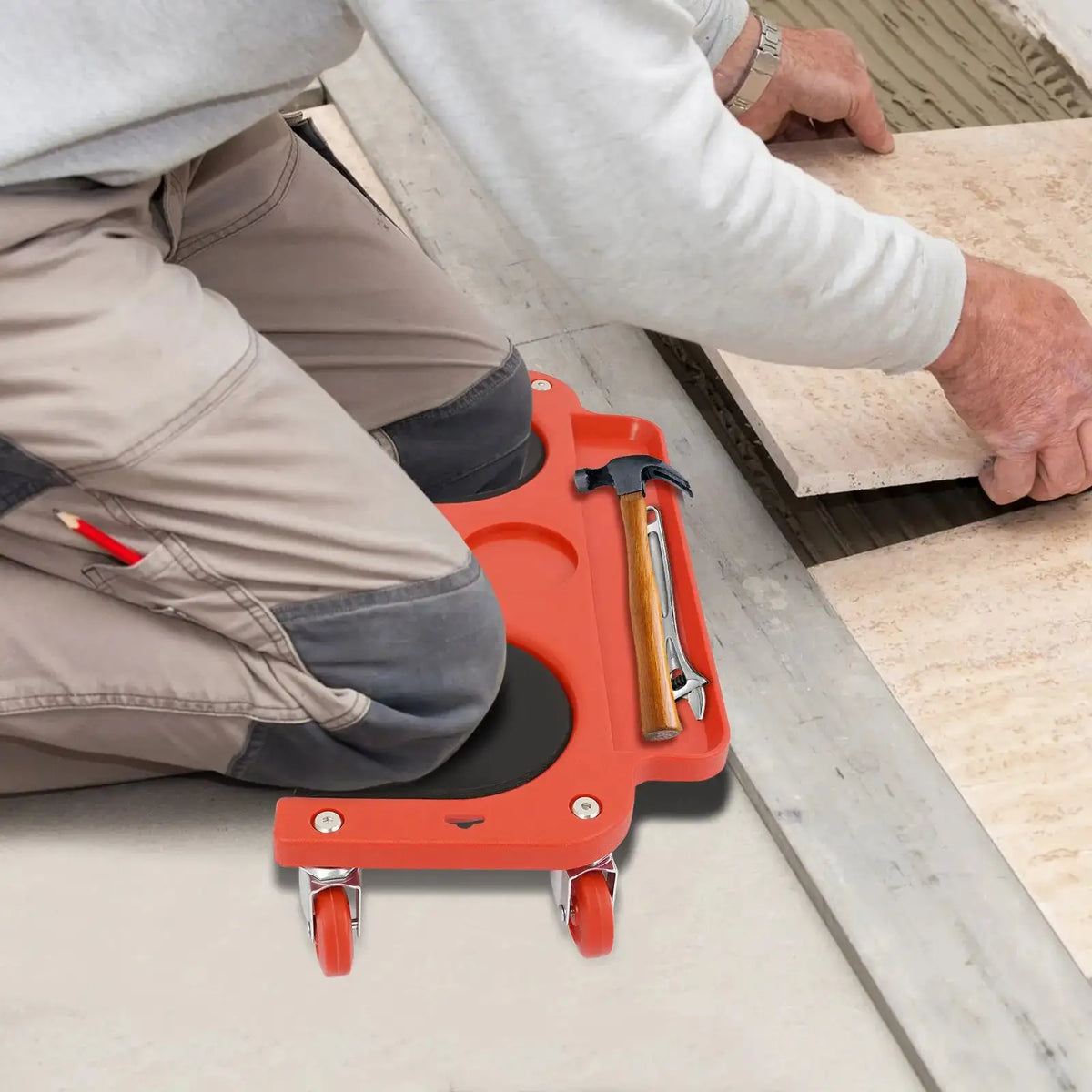 Knee Creeper With Universal Wheels &ndash; Ergonomic Kneeling