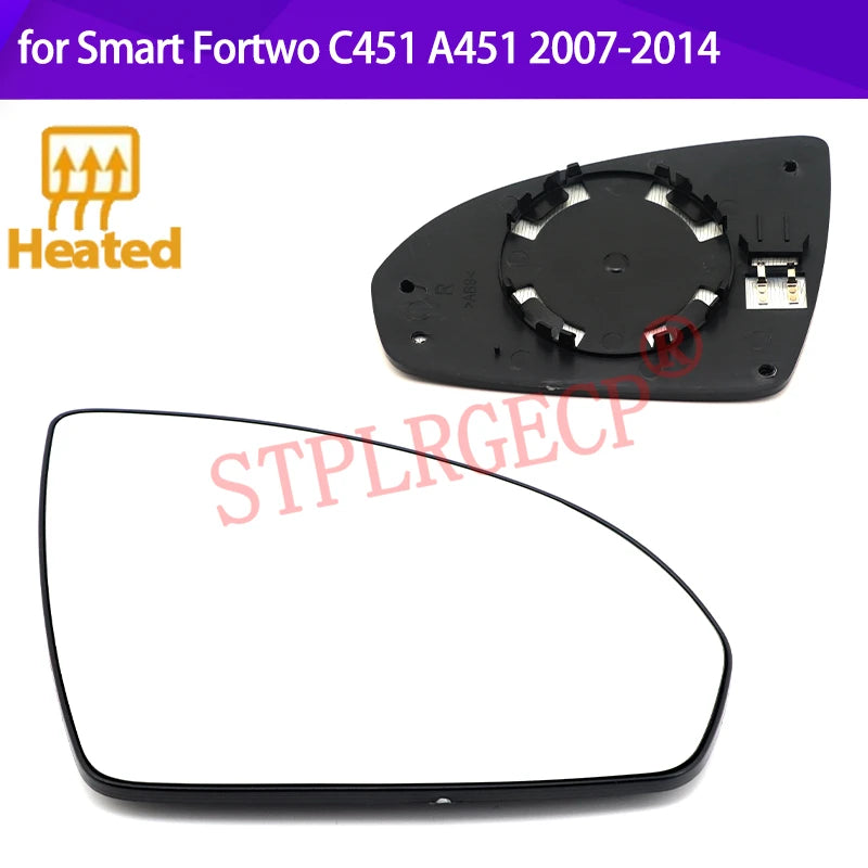 Cristal del Espejo de Puerta Calentado para Smart Fortwo C451 A451 2007-2014