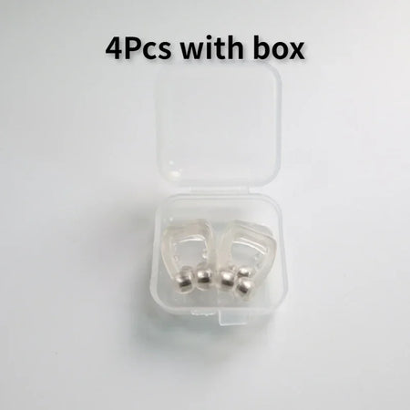 2 4 6pcs Magnetic Anti Snore Nose Clips &ndash; Easy Breathing 4pcs with box