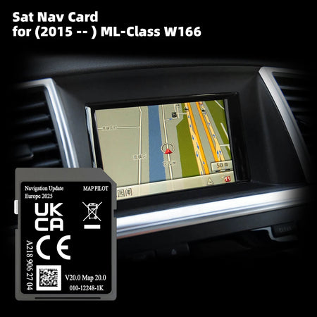 For Mercedes ML W166 SD GPS Card 32GB - 2025 Europe Maps CHINA / ML-Class W166