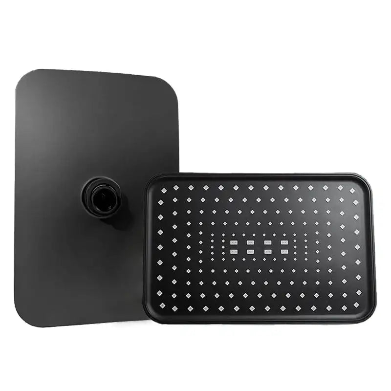 Rainfall Shower Head Big Panel Large Flow Supercharge Ceiling Mounted Shower head 360 Rotation High Pressure ABS Bathroom Faucet