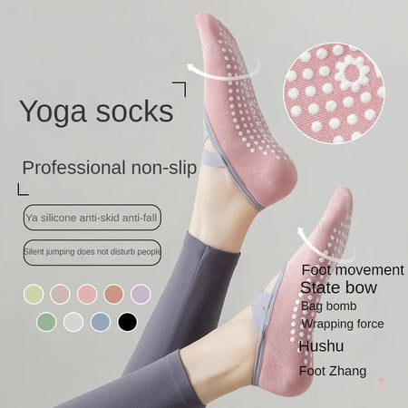 Women Yoga Socks Anti Slip Bandage &ndash; Non Slip Acupressure Comfort
