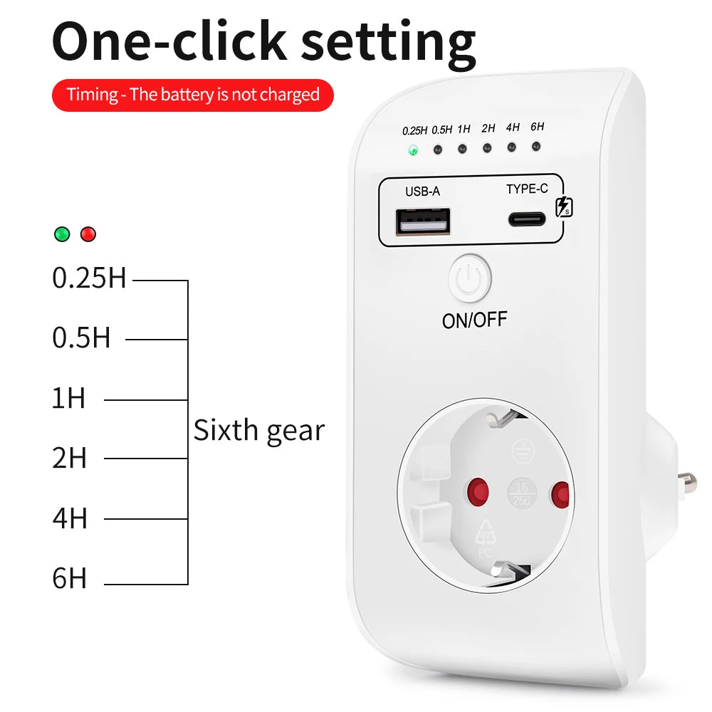 Electronic Timer Socket Automatic Power-off Programmable Countdown ...
