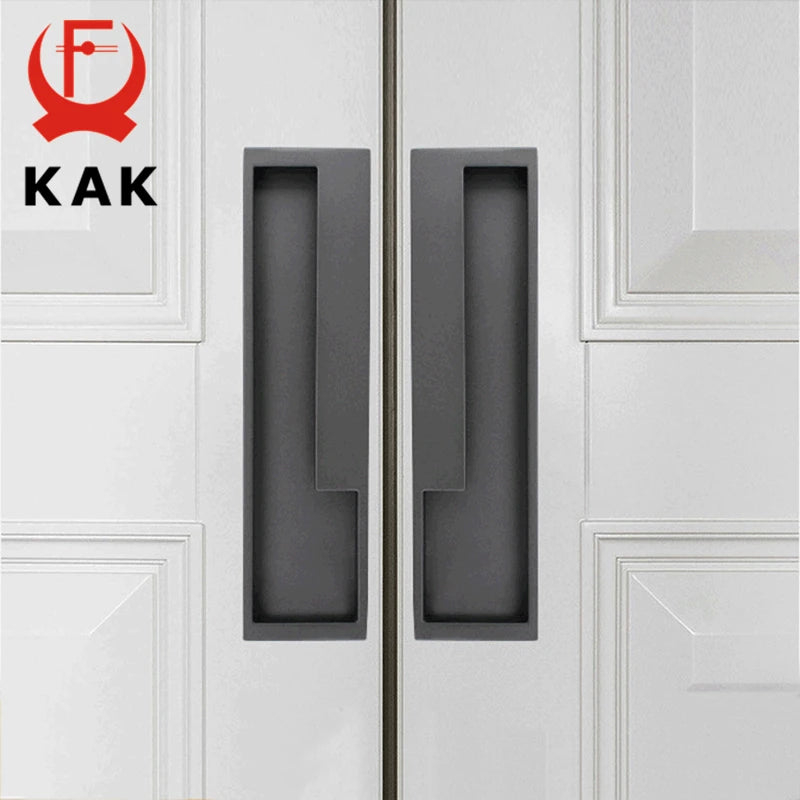 Черная золотая скрытая ручка для раздвижных дверей KAK для шкафа