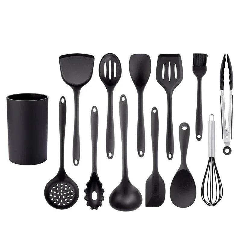 Silicone Kitchenware Cooking Set &ndash; Eco-Friendly Non-Stick Utensils 13pcs