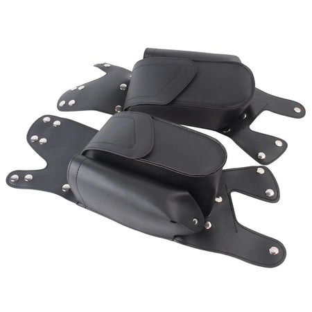 Motorcycle Saddlebag Guard Crash Bar Bag &ndash; Durable PU Leather Construction
