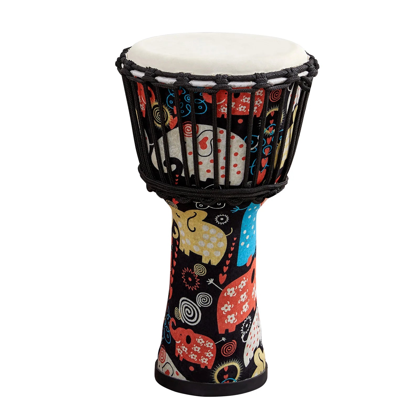 8 Inch Portable African Drum Djembe Hand Drum &ndash; Travel Ease Multicolor