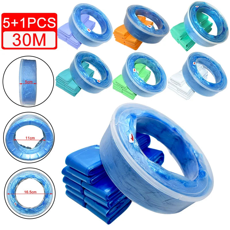 Color 5+1 Combo Baby Diaper Refill Bags for Genie Pail, Munchkin, Angelcare