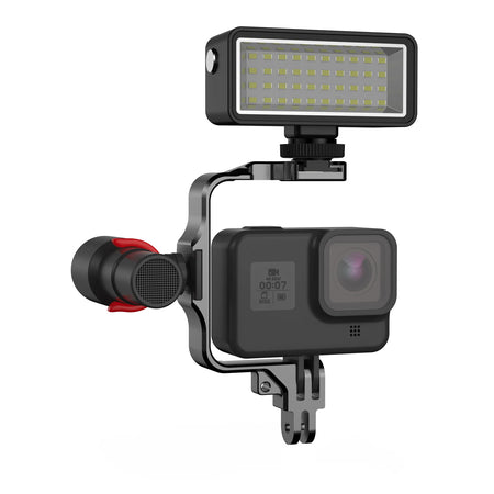 Waterproof LED Diving Fill Light &ndash; Durable Aluminum Bracket for Action Cameras