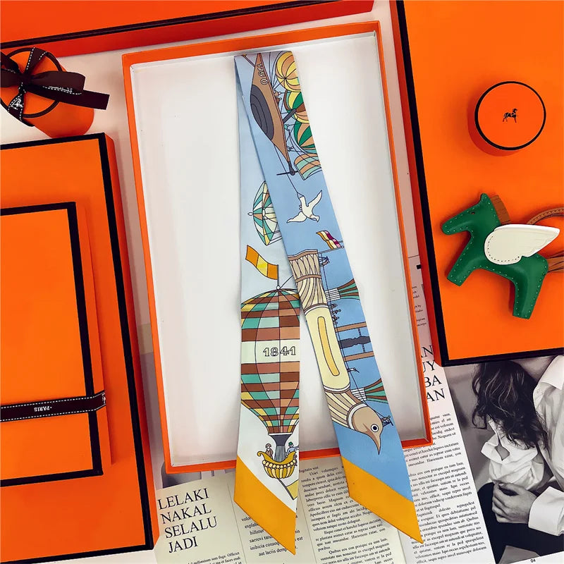 Skinny Mulberry Silk Scarf &ndash; Luxurious Versatility for Everyday Elegance