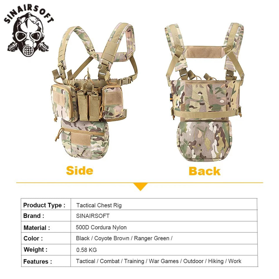 SINAIRSOFT CS Match Chest Rig &ndash; Ultra Lightweight Gear