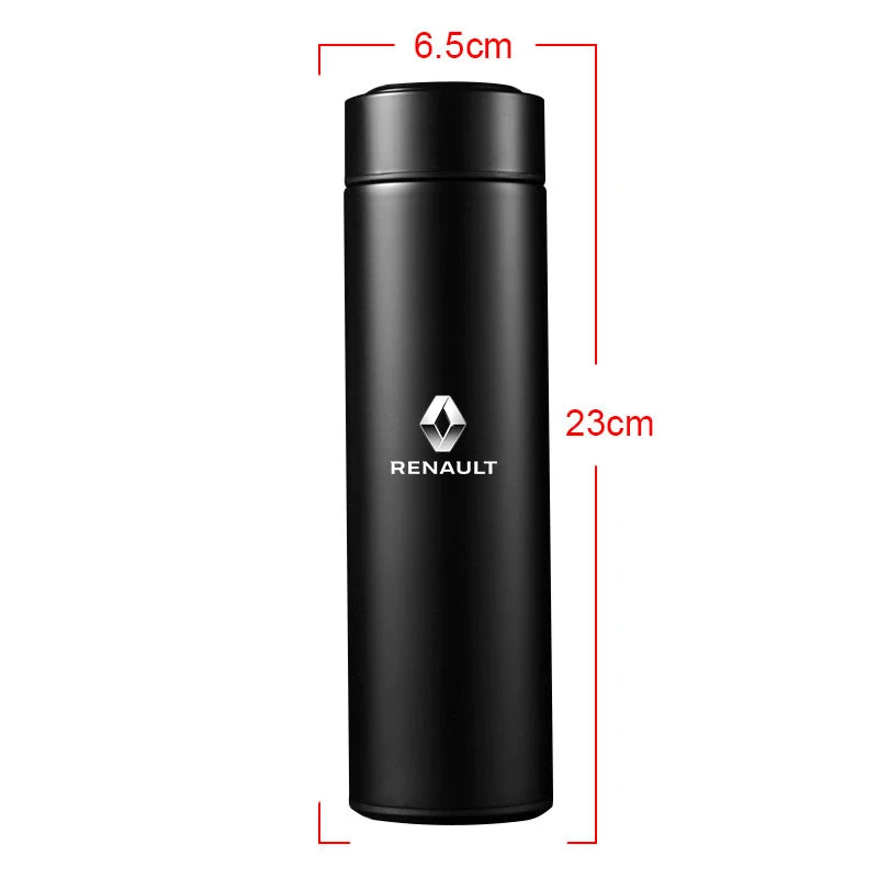 Smart Thermos Bottle with LCD Temperature Display for Renault Vehicles &ndash; Perfect for Travel and Daily Use
