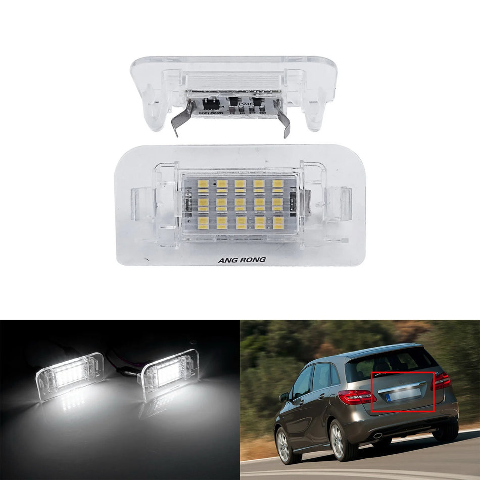 License Plate Light 2x SMD LED White for Mercedes-Benz B Class W242 W246 2011-2019