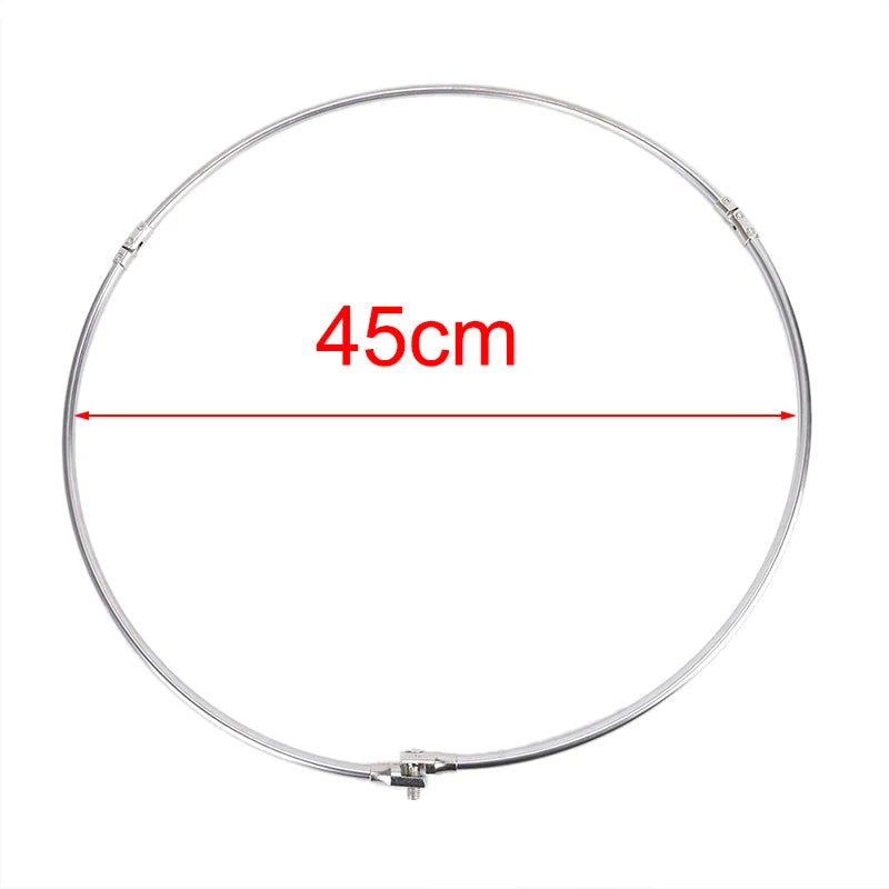 Gmarty Stainless Steel Folding Fishing Net Head - Compact and Durable 45cm