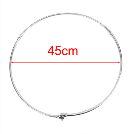 Gmarty Stainless Steel Folding Fishing Net Head - Compact and Durable 45cm