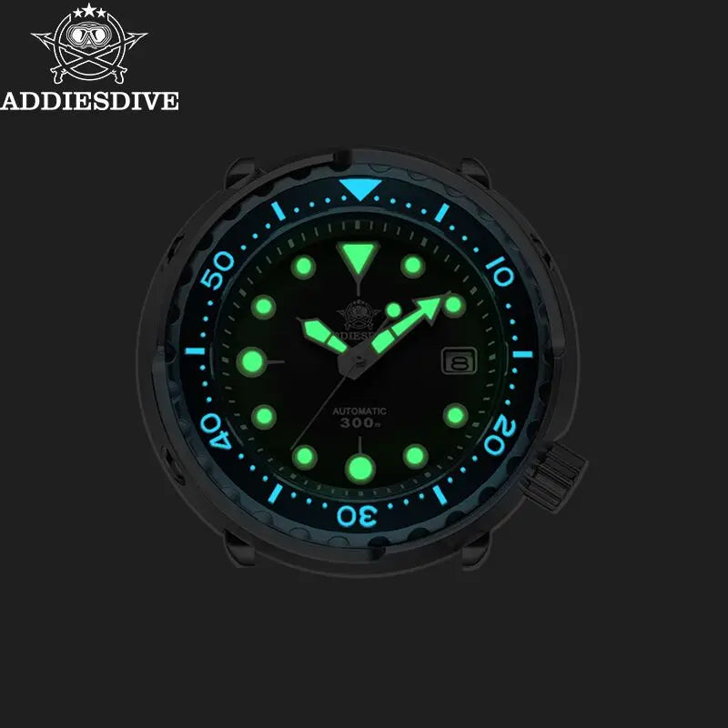 ADDIESDIVE Automatic Mechanical Diving Watch - Stainless Steel, Scratch Proof, Waterproof