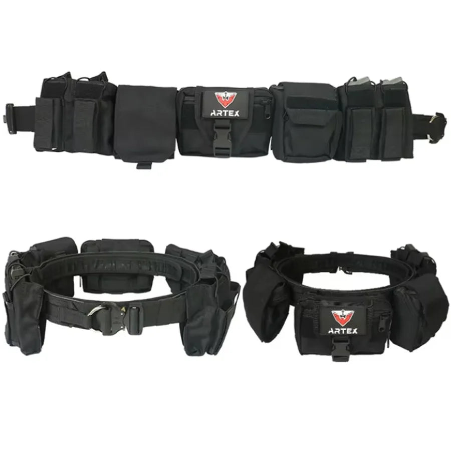 Outdoor Molle Belt Set &ndash; Detachable and Adjustable Black