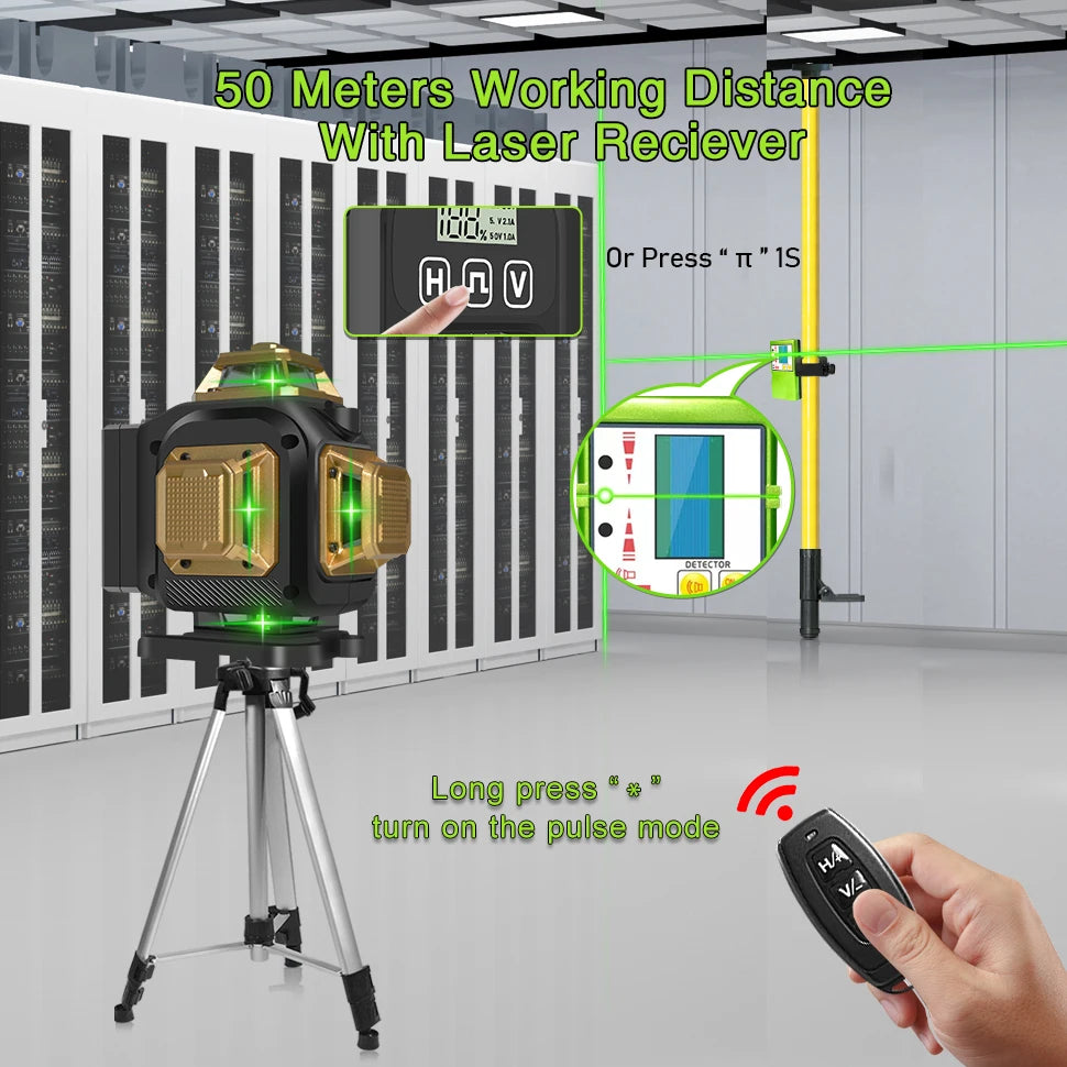 IE16Q &ndash; 360 Degree Self Leveling Laser With Green Beams