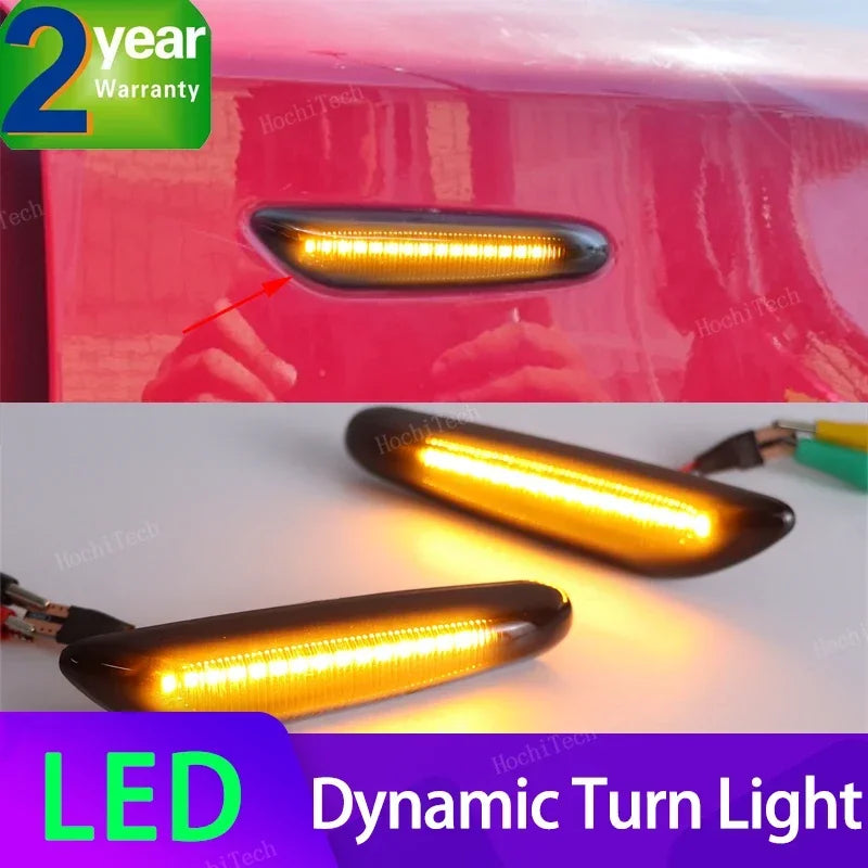Indicatori Laterali LED Dinamici per BMW Serie 1 3 5 E46 E60 E82 E87 E90 X1 X3 X5