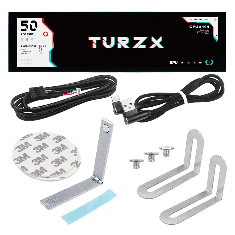 TURZX 8.8 Inch IPS USB Secondary Screen &ndash; Ultra-Wide 32:9 Display