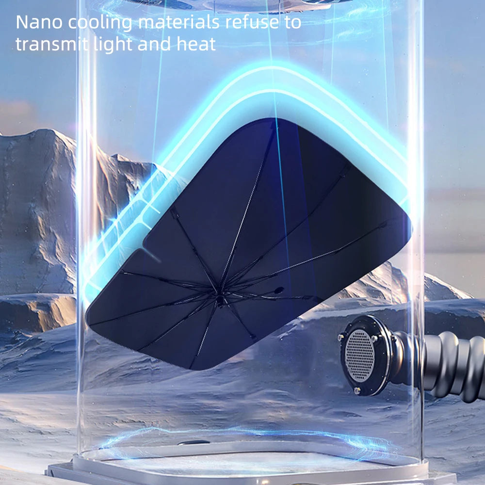 Revolutionary 360&deg; Car Windshield Sunshade Umbrella for Ultimate UV Protection