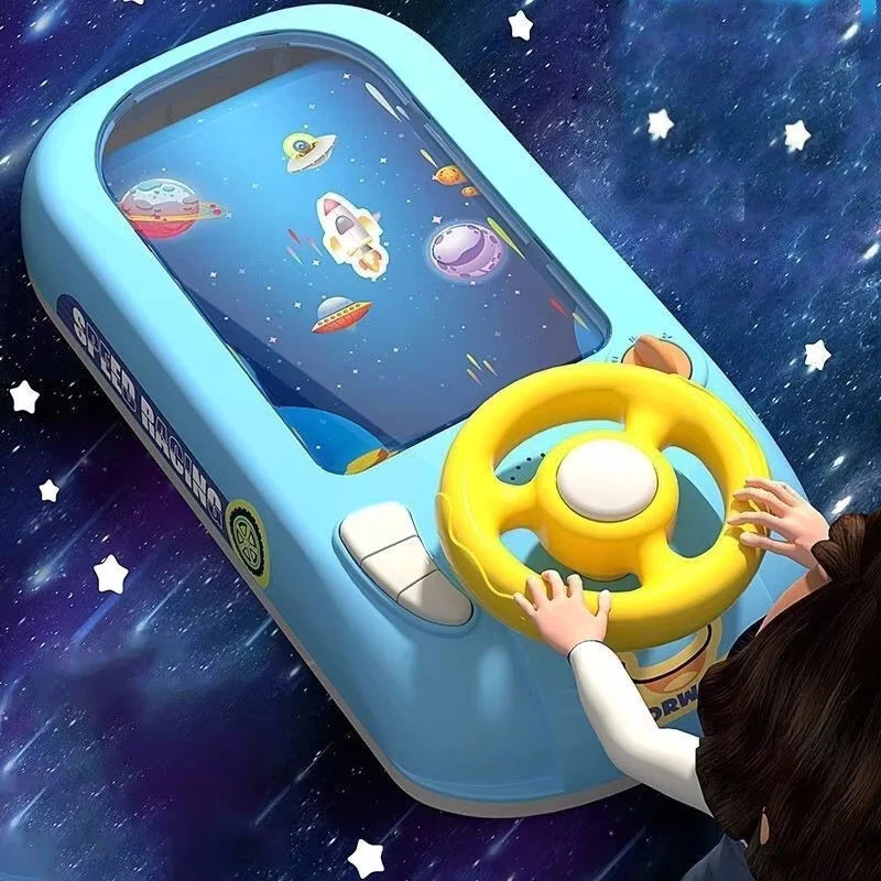 Racing Car Electronic Adventure Steering Wheel Toy for Kids