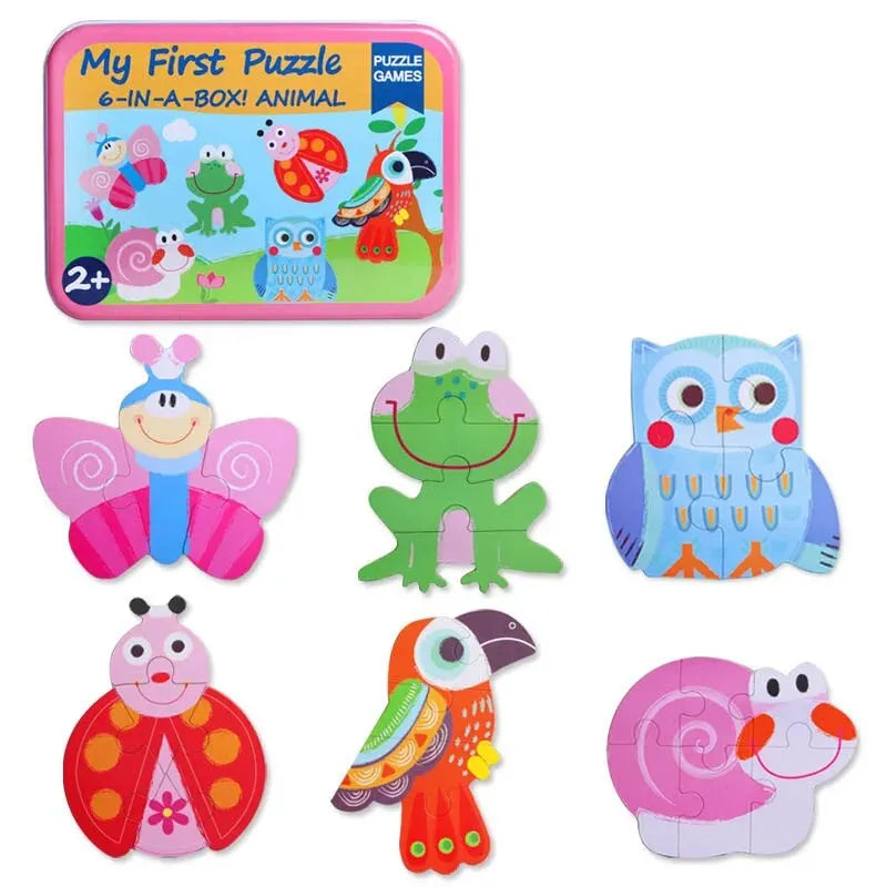 Newborn Kid 3D Wooden Puzzle Toys &ndash; 5 Styles Included