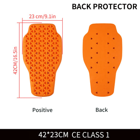WOSAWE CE Motorcycle Back Protector &ndash; High Elasticity Back pads 1