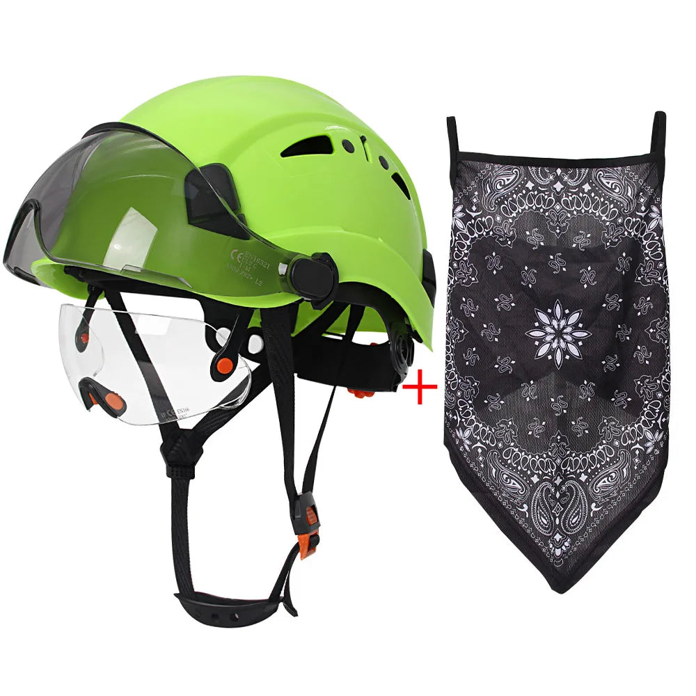 SF06 Safety Helmet &ndash; CE Certified ABS Construction Gear Green B