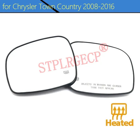 Driver Rearview Side Mirror Lens Door Wing Mirrors Glass with Heating Parts Accessories for Chrysler Town Country 2008-2016 by InterCyprus Trading Ltd