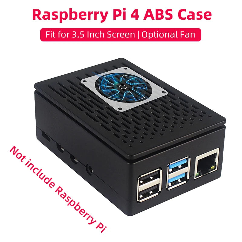 Raspberry Pi 4 Model B ABS Case &ndash; Compatible With 3.5 Inch Touch Screen