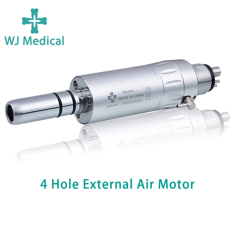 Dental Slow Low Speed External Handpiece Air Motor &ndash; Quiet 4 Hole Motor