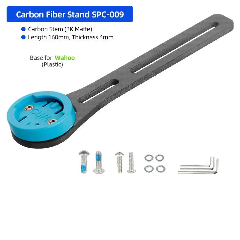 Carbon Handlebar Computer Bracket For Garmin Bryton Wahoo CB Long SPC009WH