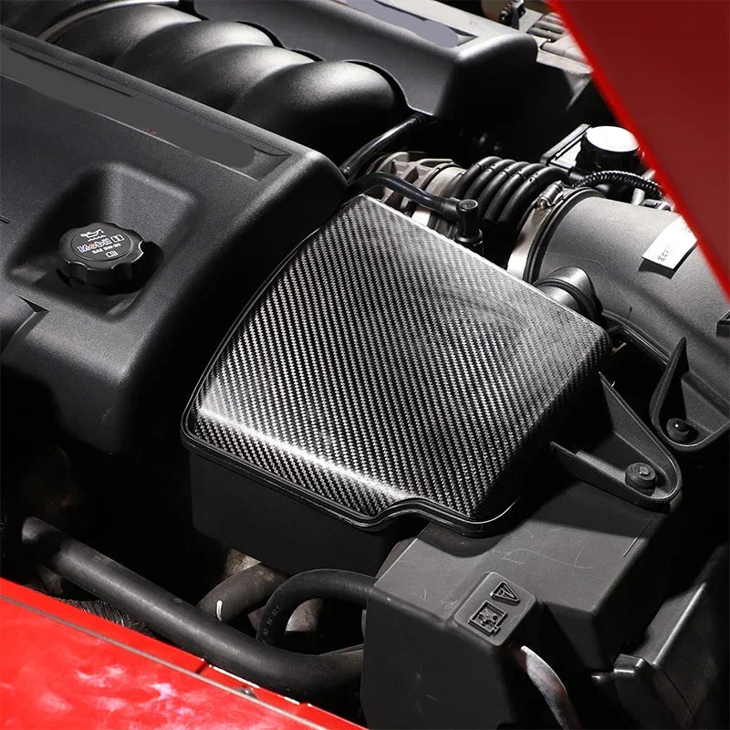 Cubierta Protectora de Fibra de Carbono para Filtro de Aire Corvette C6