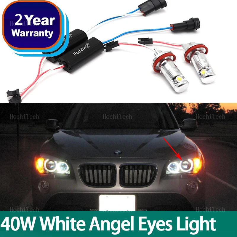 40W LED-enkeli silmät halo-lamput alumiinista BMW E60 E61
