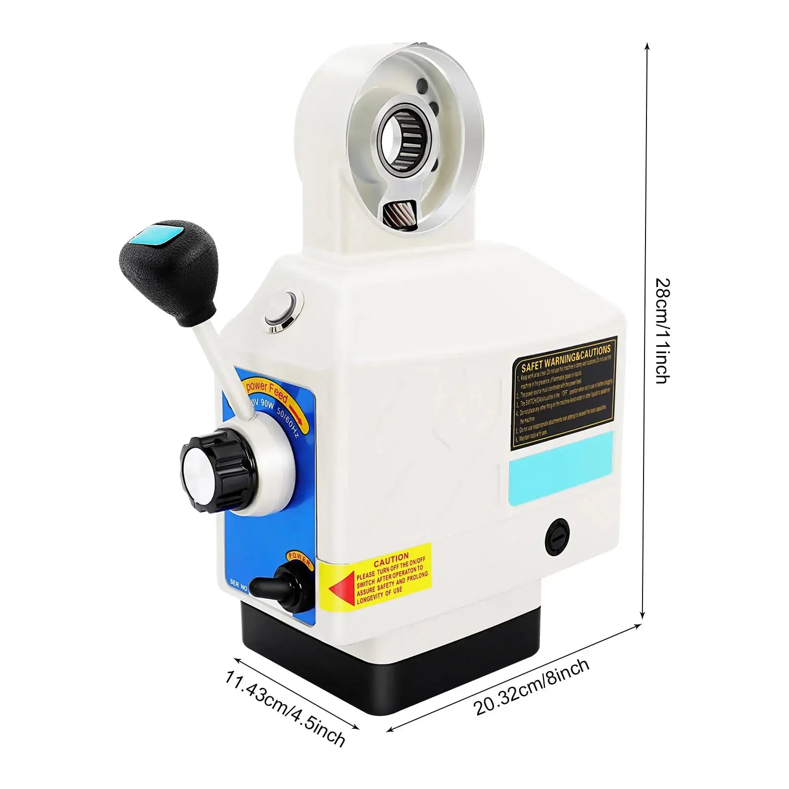 95W Power Feed For Milling Machine &ndash; Variable Speed WHITE / france