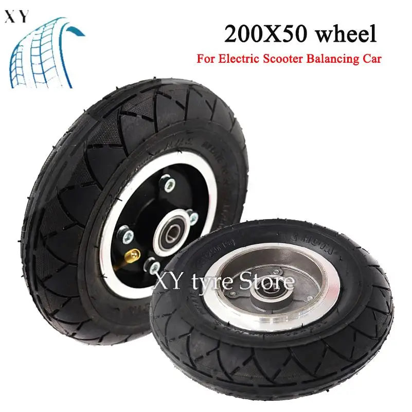NoEnName_Null 8 Inch Electric Scooter Wheel with Pneumatic Tire &amp; Alloy Rim