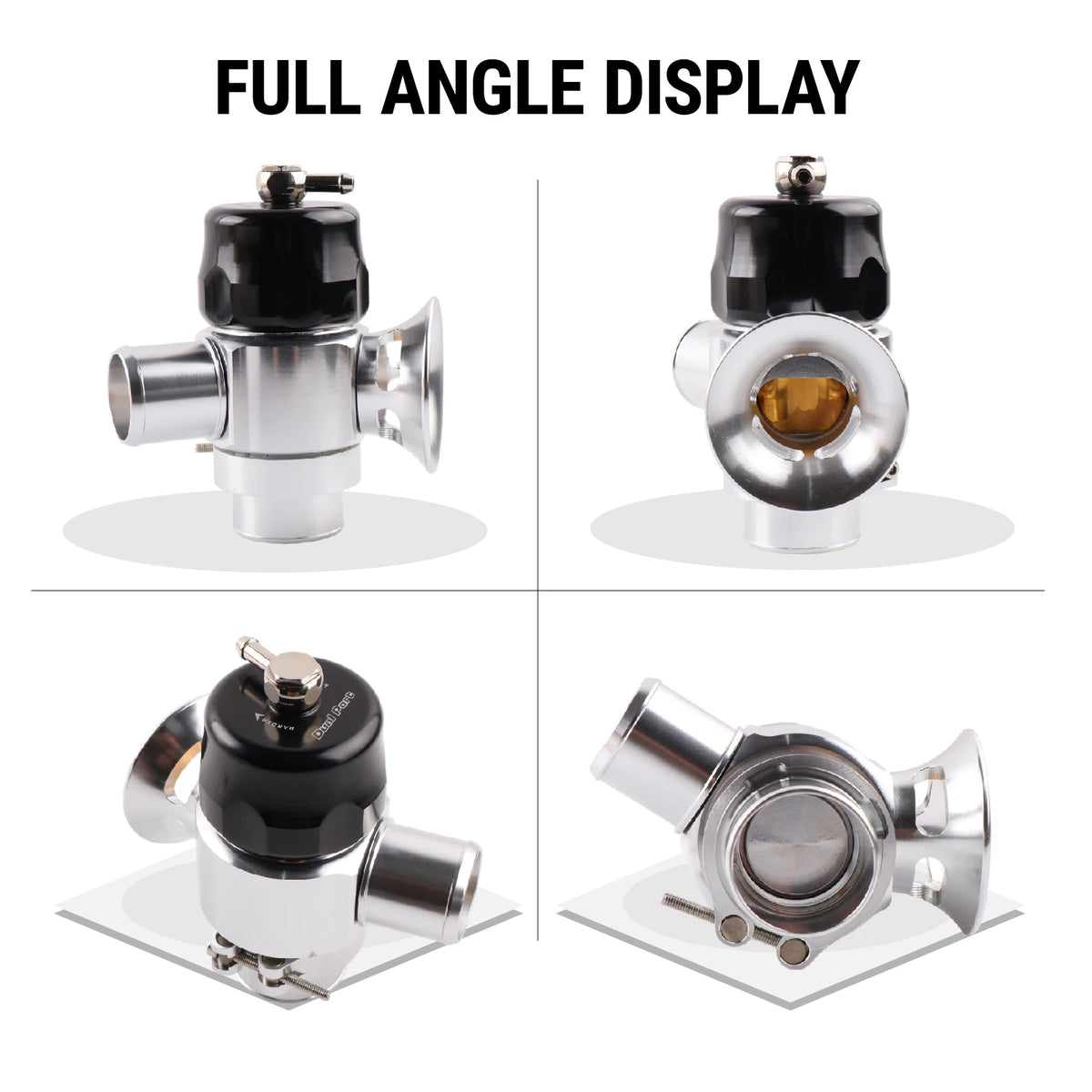 CNC Aluminum Dual Port Blow Off Valve for Mitsubishi Evo 8 9 X by InterCyprus Trading Ltd