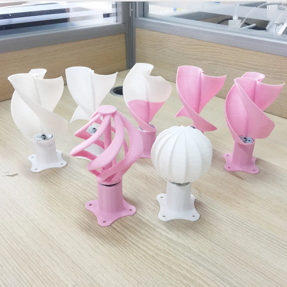 10W Mikro Turbina Wiatrowa z Oświetleniem LED Generator Pionowy