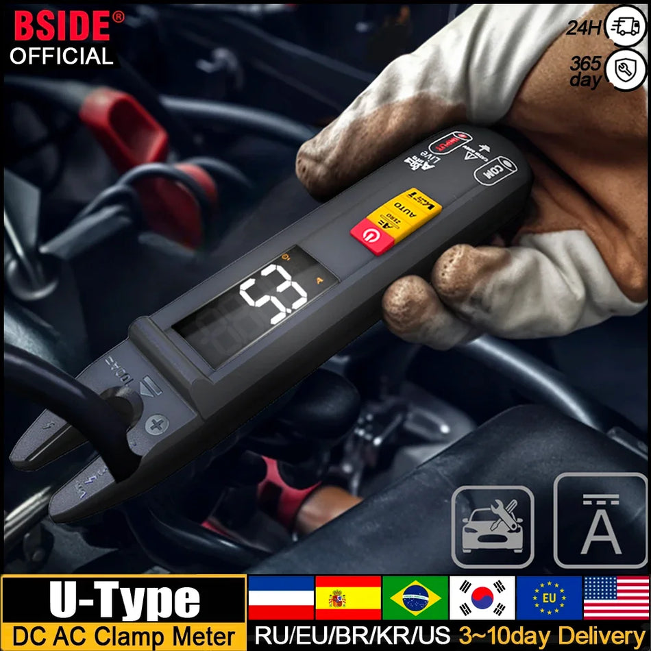 Multimètre Numérique BSIDE U0 Pince Ampèremètre DC AC 100A