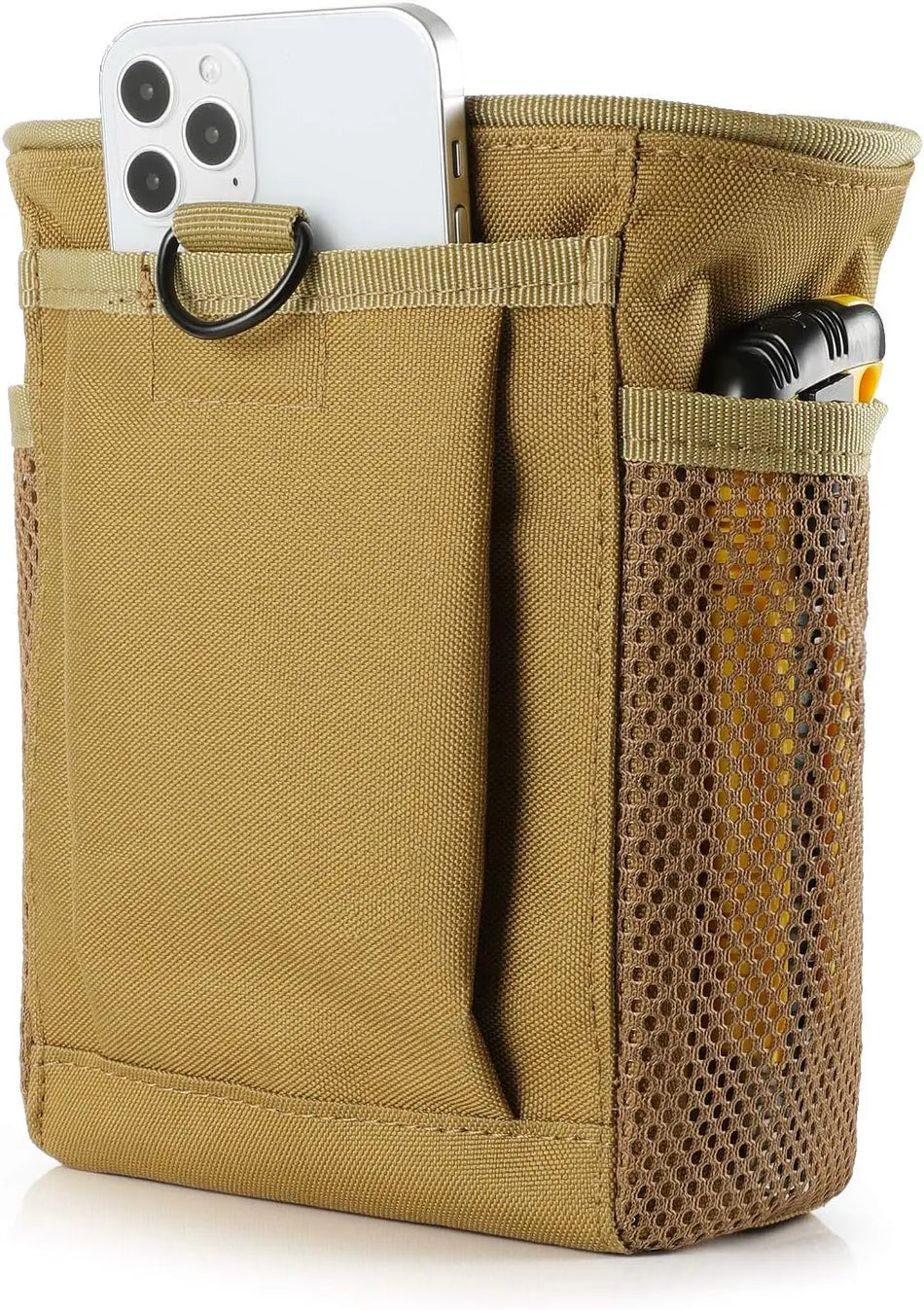 Borsa per Munizioni Molle in Nylon Tattico con Parte Superiore a Corda e Cintura Utility
